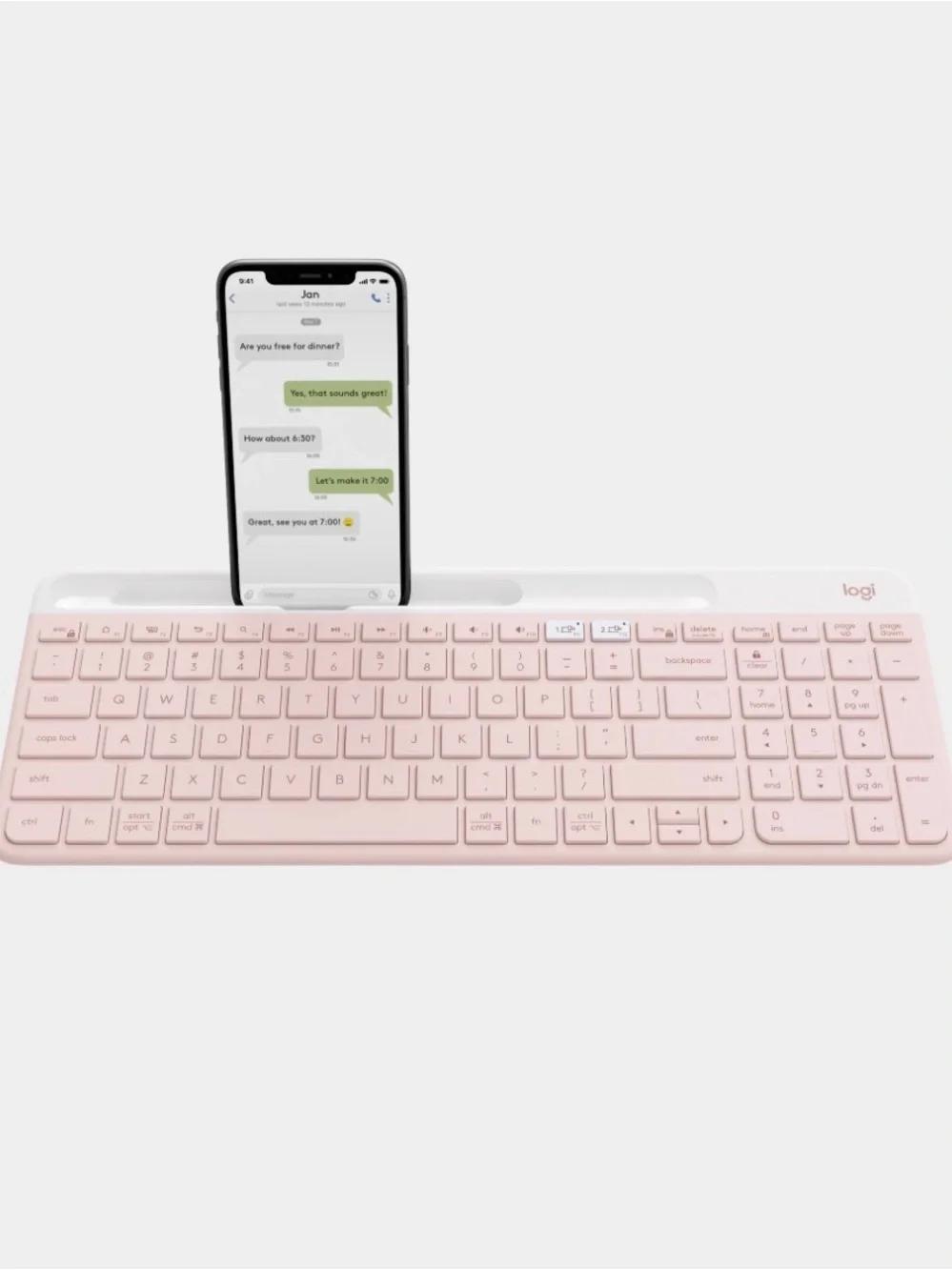 Logitech K585 Slim Multi-Device Wireless Keyboard WITH Pebble Mouse M350